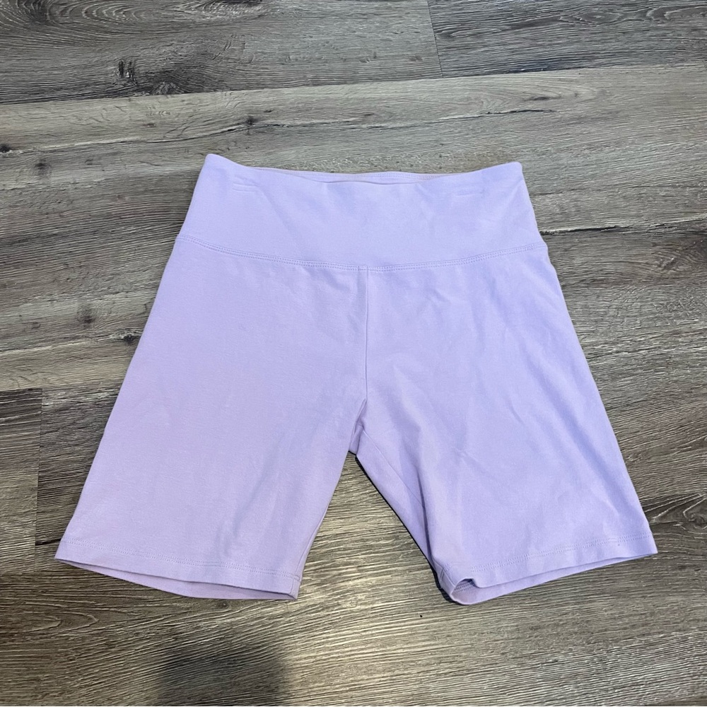 Hollister Lavender Cotton Biker Shorts